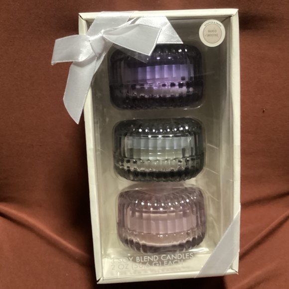 Modern Expressions 3 Piece Soy Blend Glass Candles NEW - Picture 11 of 13